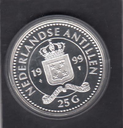 Beschrijving: 25 Gulden SHIP BON BINI